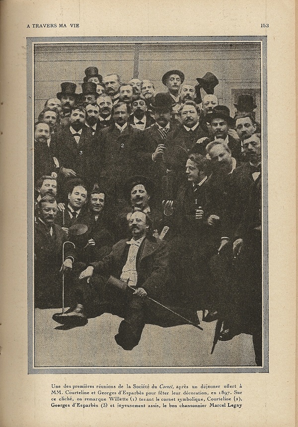 Une réunion de la "Société du Cornet", 1897.