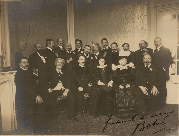 Les chansonniers, dédicacée par Botrel 1910.